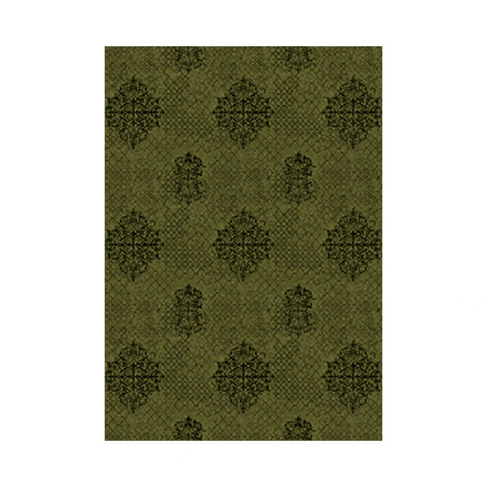 LIVARA 160/200cm Loop-Pile Rug - Non-Slip Eco Cotton-Latex Backing, Soft & Durable, Easy to Clean - Retro Dark Sage