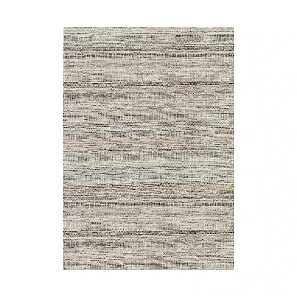 LIVARA 160/200cm Striped Loop-Pile Rug - Upgraded Non-Slip Eco Cotton-Latex Backing - Waterproof, Stain-Resistant, Soft & Durable - Grey Mix