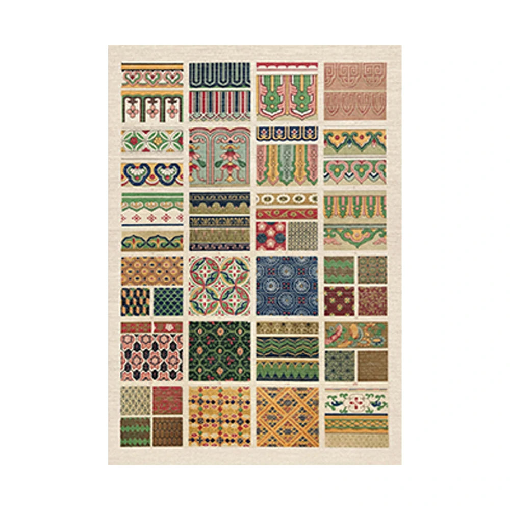 LIVARA 160/200cm Patchwork Vintage Pattern Loop-Pile Rug - Upgraded Non-Slip Eco Cotton-Latex Backing - Waterproof, Stain-Resistant, Soft & Durable - Multi-Color