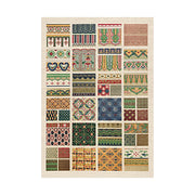 LIVARA 160/200cm Patchwork Vintage Pattern Loop-Pile Rug - Upgraded Non-Slip Eco Cotton-Latex Backing - Waterproof, Stain-Resistant, Soft & Durable - Multi-Color