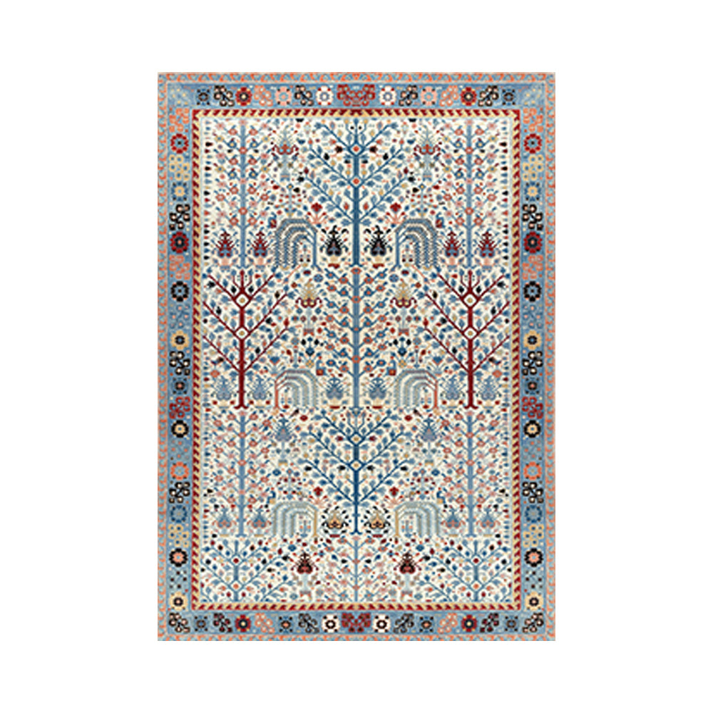 LIVARA 160/200cm Persian Gabbeh Pattern Loop-Pile Rug - Non-Slip Eco Cotton-Latex Backing - Waterproof, Stain-Resistant, Soft & Durable