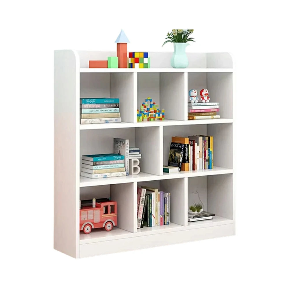 LIVARA Solid Wood 3-Tier Storage Cabinet - Large Capacity Shelving, Eco-Friendly Board, Kids & Home Organiser - Natural Wood
