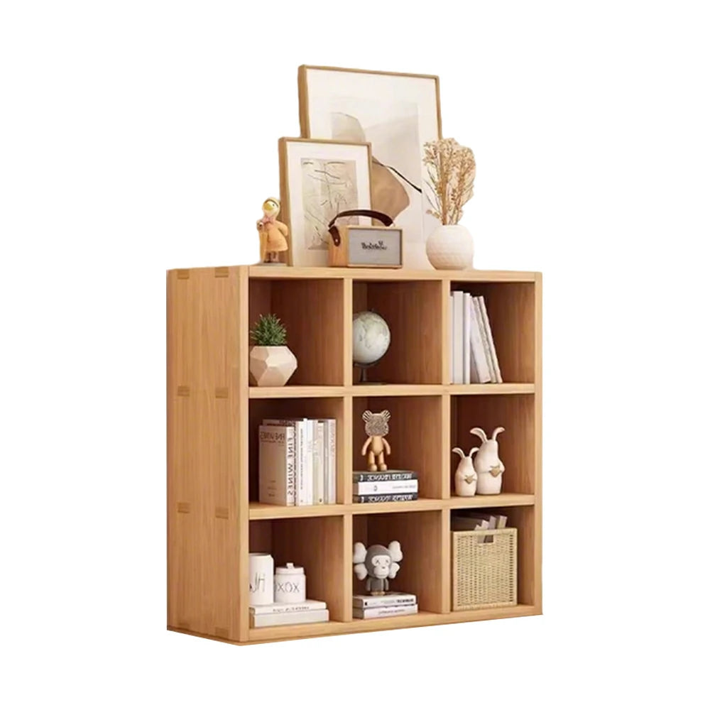 LIVARA Solid Wood 3-Tier Storage Shelf - Large Capacity Open Cubby Design, Space-Saving Home & Kids Organiser - Natural Wood