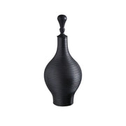 LIVARA Ceramic Decorative Ornament Large Tuzosen Cocoon Jar Form Artistic Display Matte Ceramic Handcrafted Stone-Texture Design