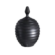LIVARA Ceramic Decorative Ornament Medium Tuzosen Cocoon Jar Form Artistic Display Matte Ceramic Handcrafted Stone-Texture Design