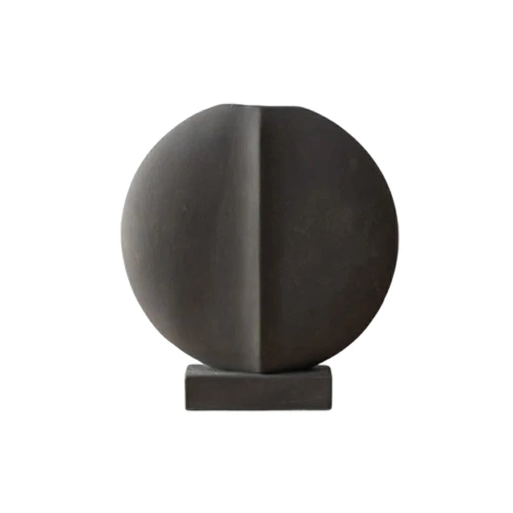 LIVARA Ceramic Decorative Ornament Lapis Light Grey Theme Artistic Display Matte Ceramic Handcrafted Stone-Texture Design