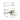 LIVARA Bookshelf Office Desk and Chair Set 100/120/140cm 2-in-1 Space-Saving Design, Thickened Panels, Steel Frame - White