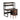LIVARA Bookshelf Office Desk and Chair Set 100/120/140cm 2-in-1 Space-Saving Design, Thickened Panels, Steel Frame - Walunt