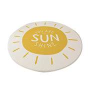 LIVARA Kids Plush Play Mat Non Slip High Density Soft Surface Durable Cozy and Floor Protective Sunshine Theme