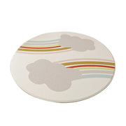 LIVARA Kids Plush Play Mat Non Slip High Density Soft Surface Durable Cozy and Floor Protective Cute Rainbow Theme