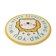 LIVARA Kids Plush Play Mat Non Slip High Density Soft Surface Durable Cozy and Floor Protective Yellow Lion Theme
