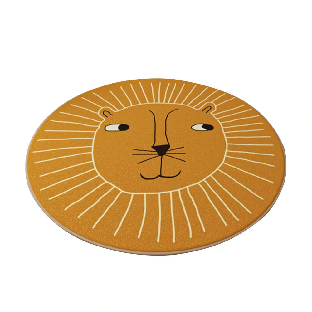 LIVARA Kids Plush Play Mat Non Slip High Density Soft Surface Durable Cozy and Floor Protective Little Lion Theme