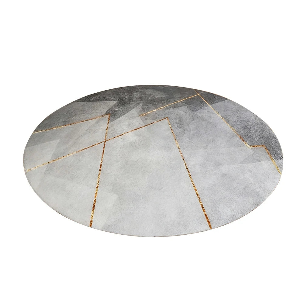 LIVARA High-Density Short Pile Rug Diameter 200cm Soft Touch Durable Woven Fabric Non-Shedding Easy Maintenance