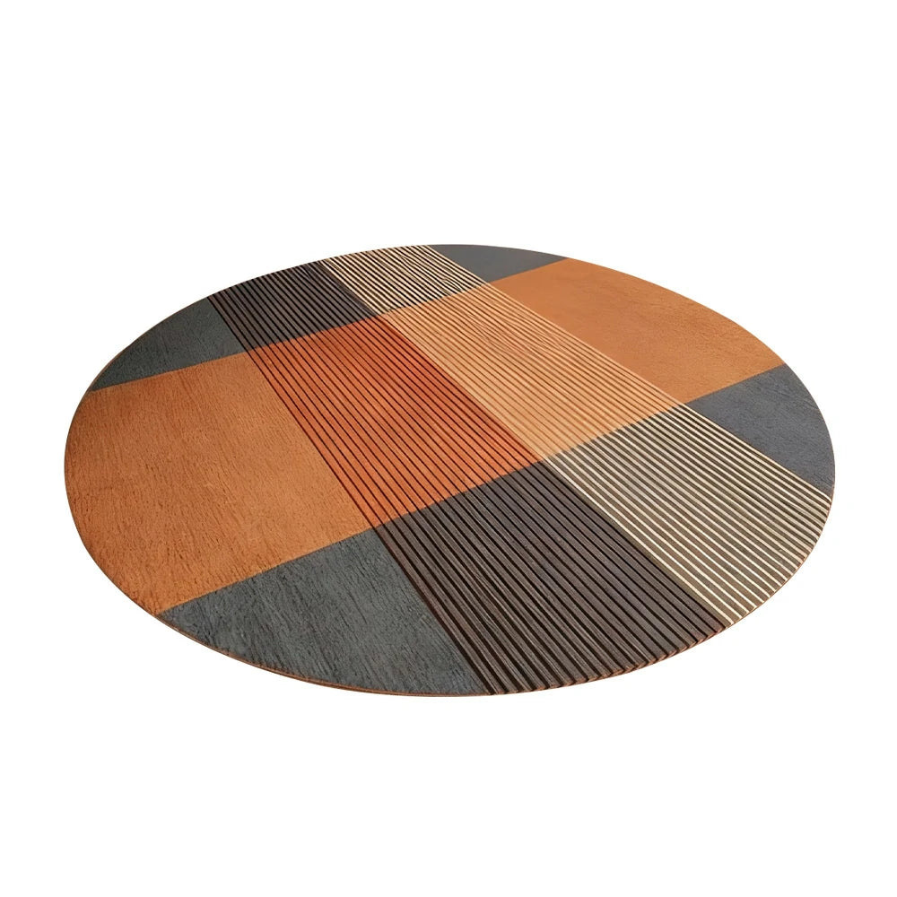 LIVARA High-Density Short Pile Rug Diameter 200cm Comfort Surface Woven Fabric Fade Resistant Low Shedding