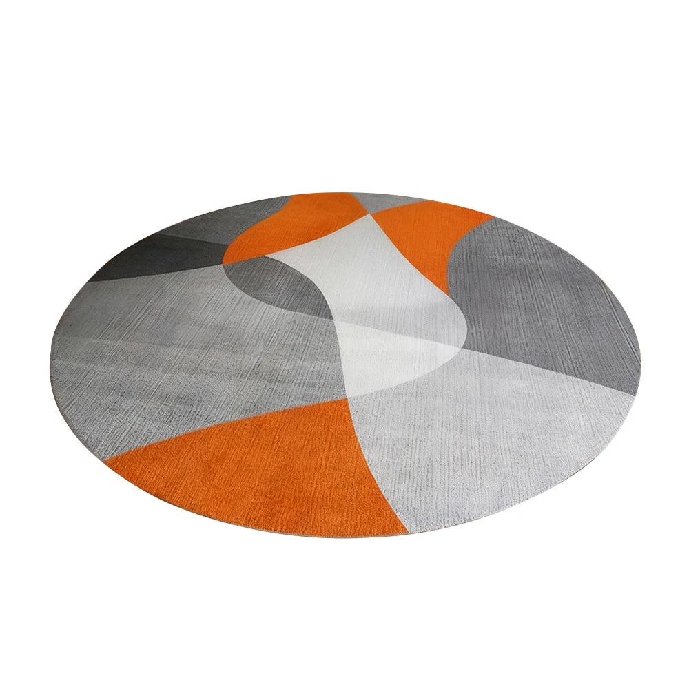 LIVARA High-Density Short Pile Rug Diameter 200cm Smooth Texture Woven Fabric Wear Resistant Indoor Carpet