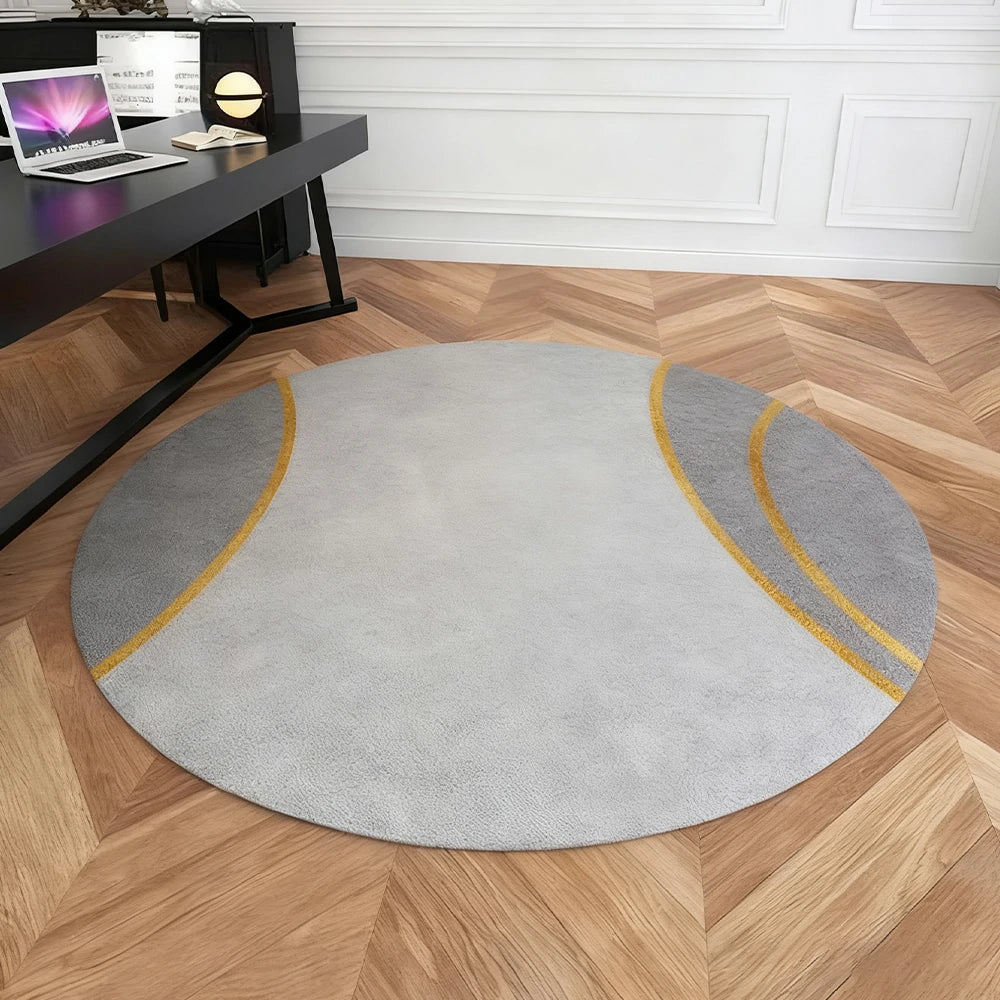 LIVARA High-Density Short Pile Rug Diameter 200cm Soft Comfort Woven Fabric Minimal Shedding Easy Clean
