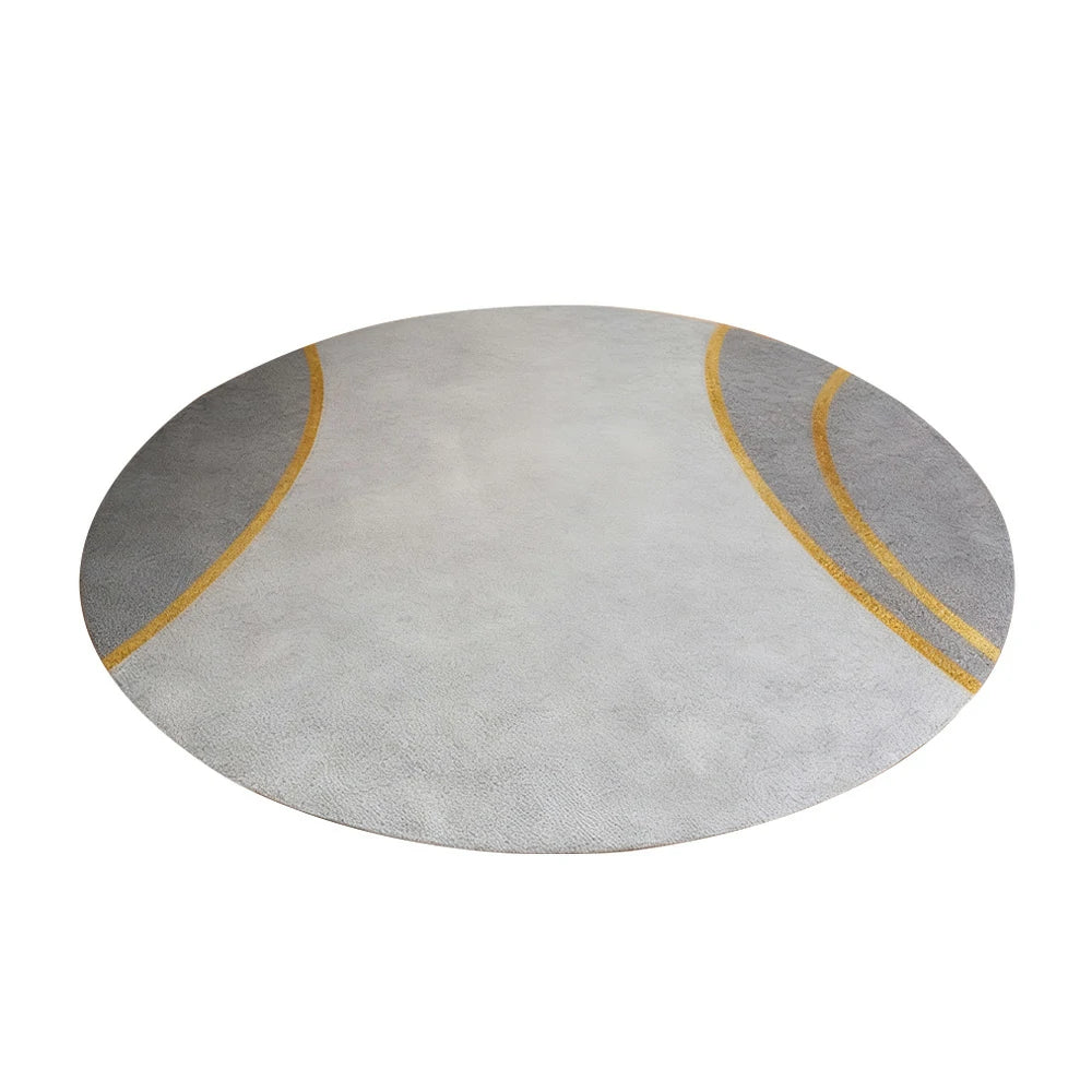 LIVARA High-Density Short Pile Rug Diameter 200cm Soft Comfort Woven Fabric Minimal Shedding Easy Clean