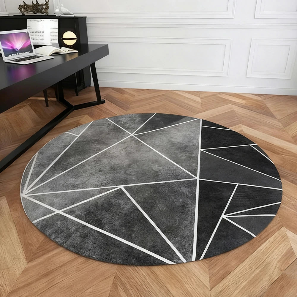 LIVARA High-Density Short Pile Rug Diameter 200cm Premium Comfort Woven Fabric Durable Low Maintenance
