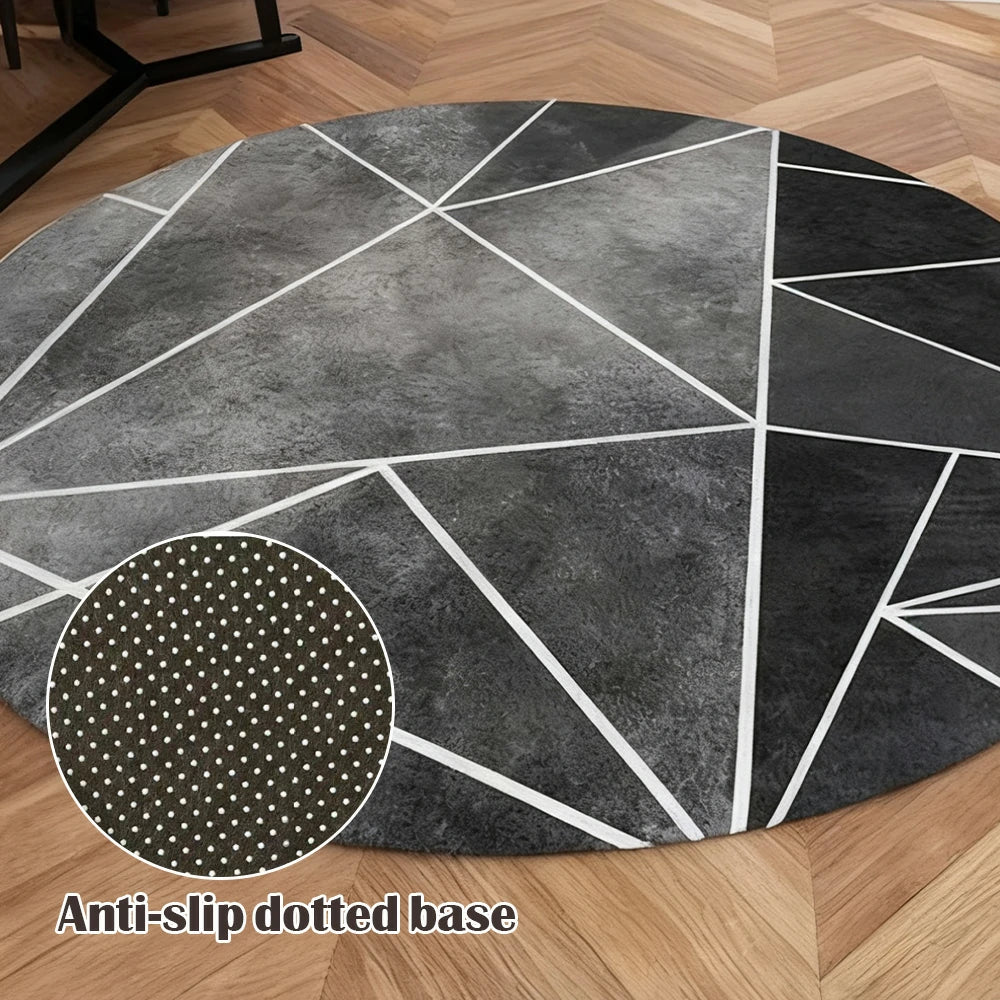 LIVARA High-Density Short Pile Rug Diameter 200cm Premium Comfort Woven Fabric Durable Low Maintenance