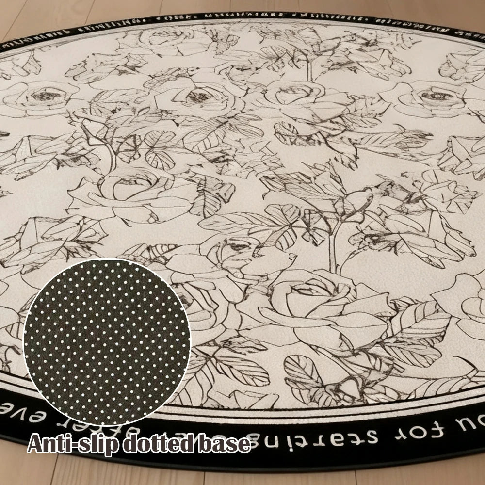 LIVARA 200cm Floor Rugs Theme Vintage Floral Garden Premium Woven Yarn Comfortable Feel Stain Protection Quiet Anti Slip Base