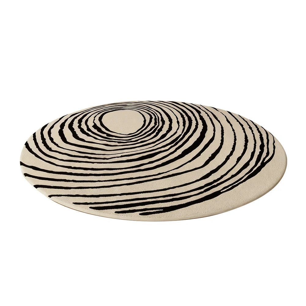 LIVARA 200cm Floor Rugs Theme Ink Line Vortex Premium Woven Yarn Comfortable Feel Stain Protection Quiet Anti Slip Base