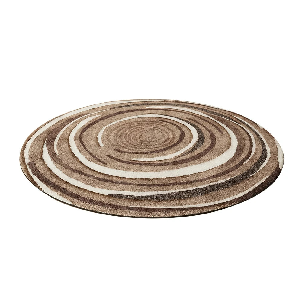 LIVARA 200cm Floor Rugs Theme Woven Year Rings Premium Woven Yarn Comfortable Feel Stain Protection Quiet Anti Slip Base