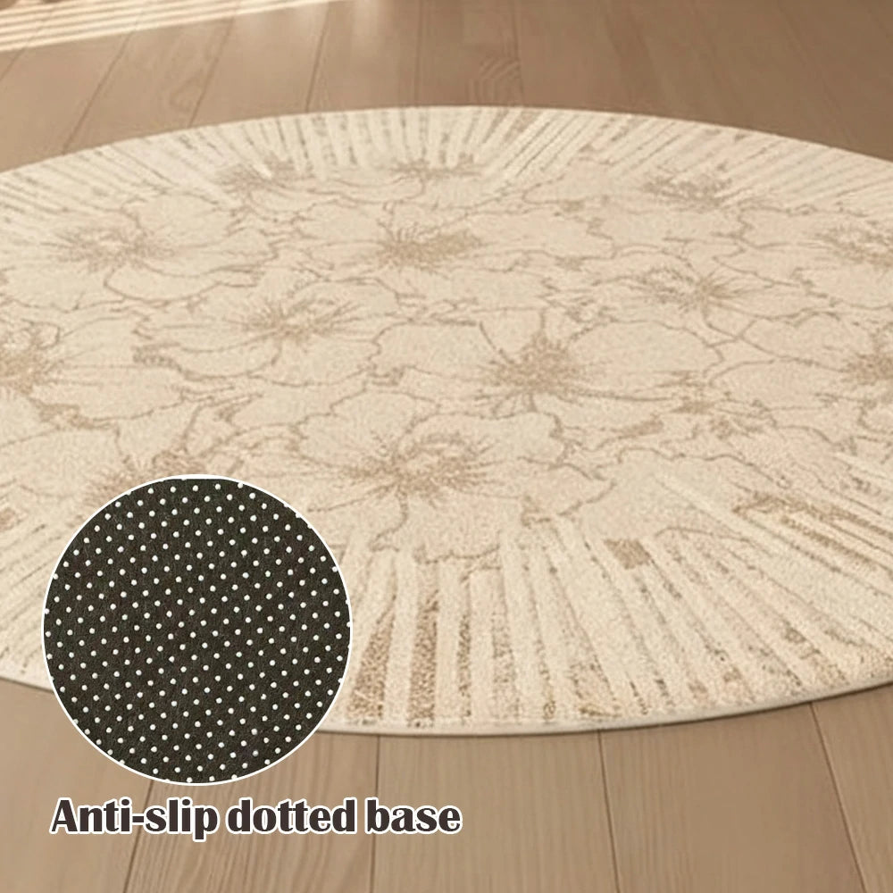 LIVARA 200cm Floor Rugs Theme Light Trace Floral Shadow Water Resistant Soft Surface High Density Woven Construction Non Slip Backing Easy Care