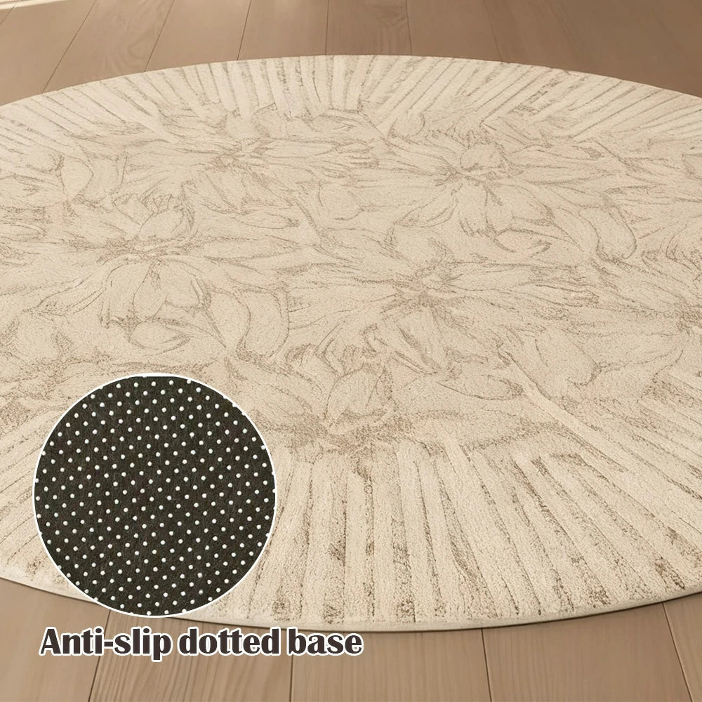 LIVARA 200cm Floor Rugs Theme Light Trace Floral Shadow Premium Woven Yarn Comfortable Feel Stain Protection Quiet Anti Slip Base