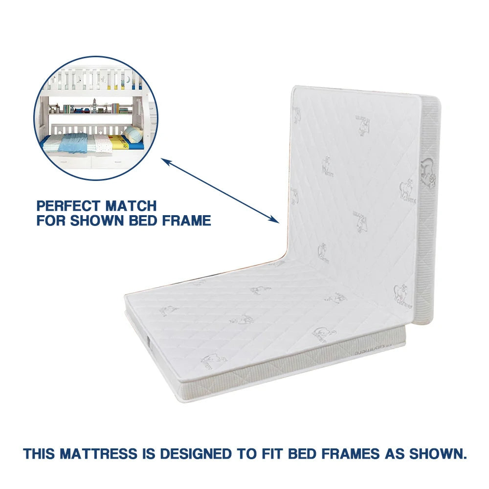 LIVARA 10cm Foldable Latex & Coconut Fiber Mattress – Breathable, Supportive & Perfect for Bunk or Single Beds