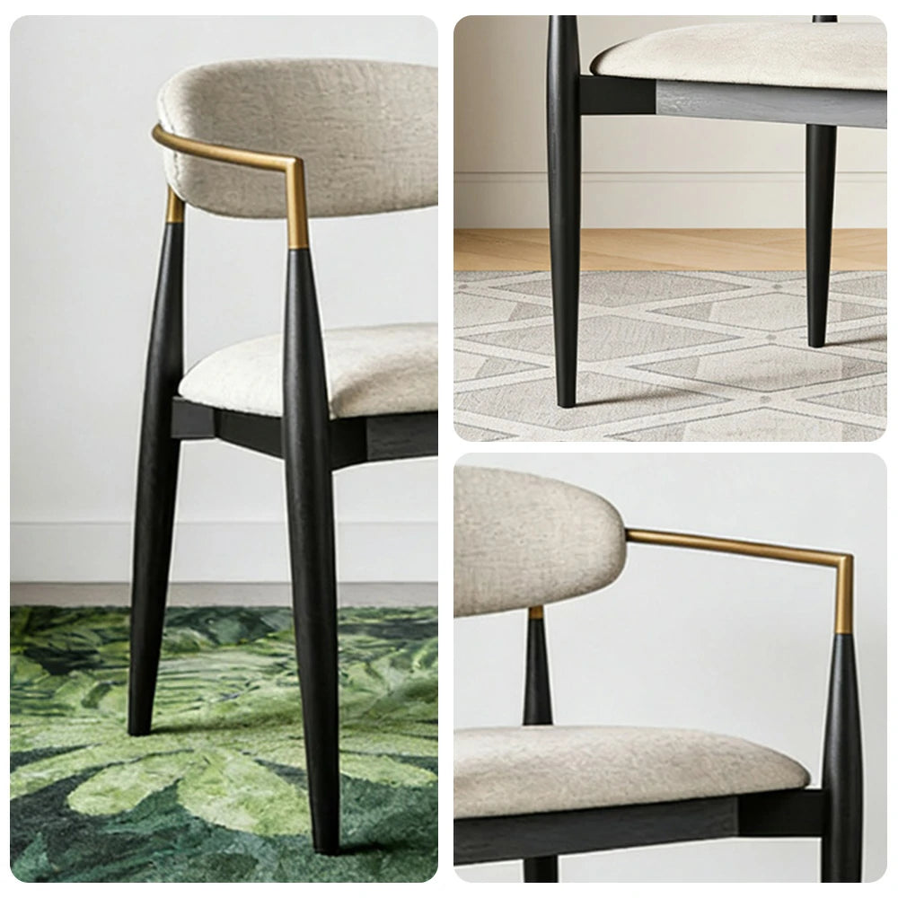 LIVARA 75/105cm Lounge Chair Half-Round Backrest High-Resilience Foam Solid Wood Tapered Legs Comfortable Seat - Beige