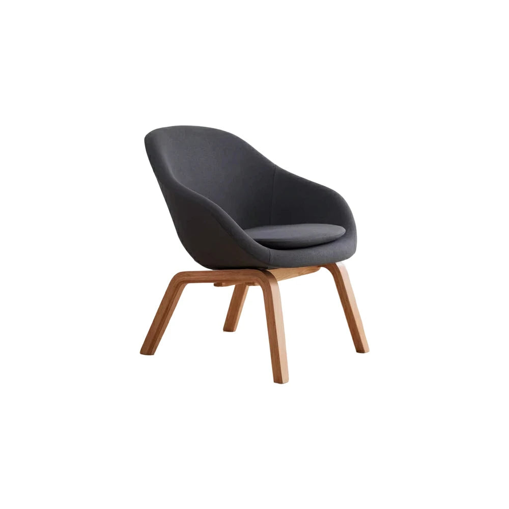 LIVARA Accent Chair - Ergonomic Pressure-Relief Design - Reinforced Solid Wood Frame - High-Density Foam & Cotton-Linen Upholstery - Grey