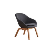 LIVARA Accent Chair - Ergonomic Pressure-Relief Design - Reinforced Solid Wood Frame - High-Density Foam & Cotton-Linen Upholstery - Grey