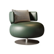 LIVARA Swivel Chair Soft Silicone Leather UTTP Honeycomb Foam High Resilience Modern Design - Green