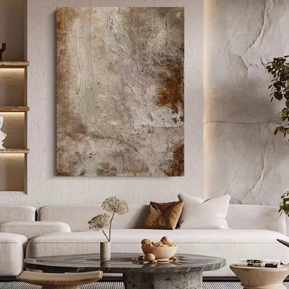 LIVARA Hand-Painted Oil Painting 60/80/120cm - Abstract Wall Art Crafted with Layered Texture for Modern Home Aesthetics