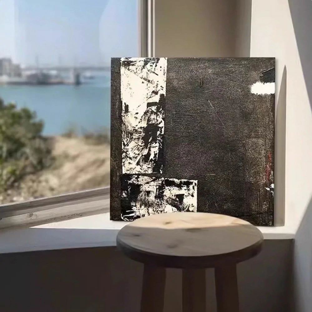 LIVARA Hand-Painted Oil Painting 60/100/140cm - Textured Abstract Design with Natural Brushwork Adds Warmth to Contemporary Décor