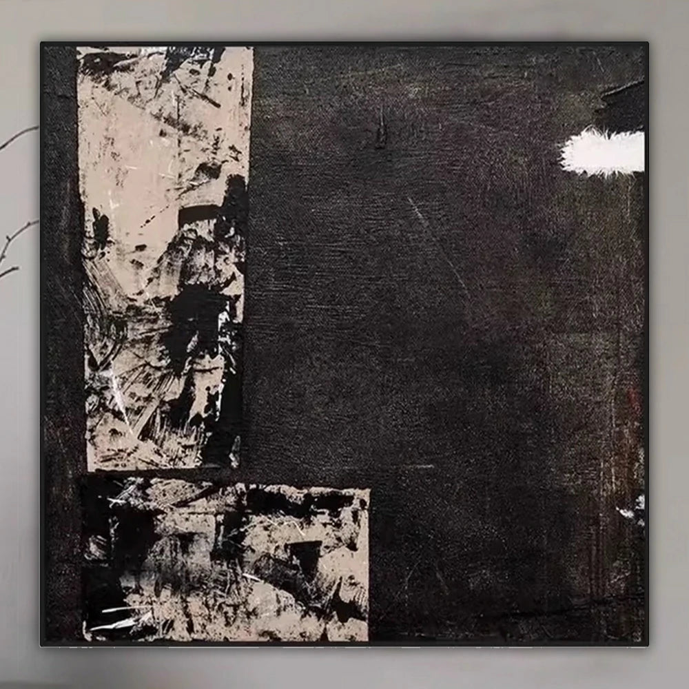 LIVARA Hand-Painted Oil Painting 60/100/140cm - Textured Abstract Design with Natural Brushwork Adds Warmth to Contemporary Décor