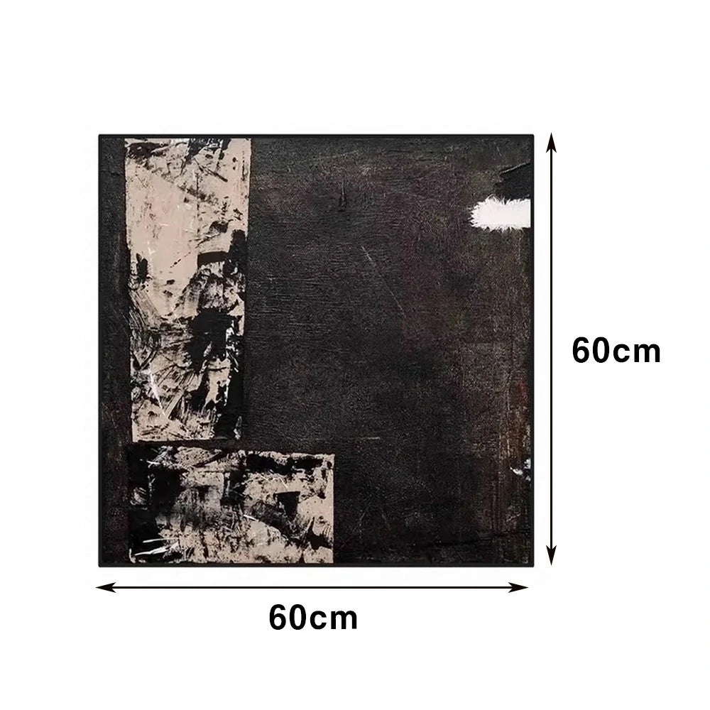 LIVARA Hand-Painted Oil Painting 60/100/140cm - Textured Abstract Design with Natural Brushwork Adds Warmth to Contemporary Décor