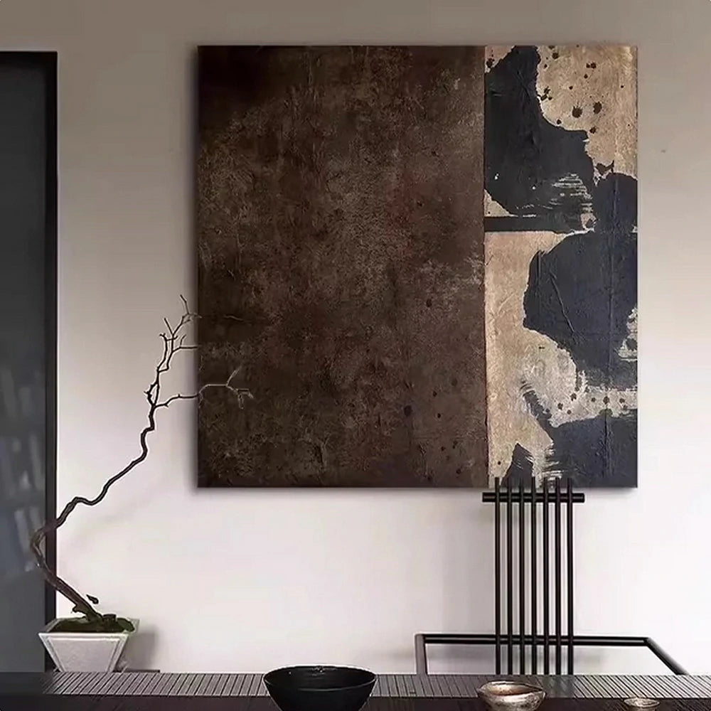 LIVARA Hand-Painted Oil Painting 60/100/140cm - Minimalist Textured Wall Art Designed to Enhance Modern Interiors with Effortless Elegance