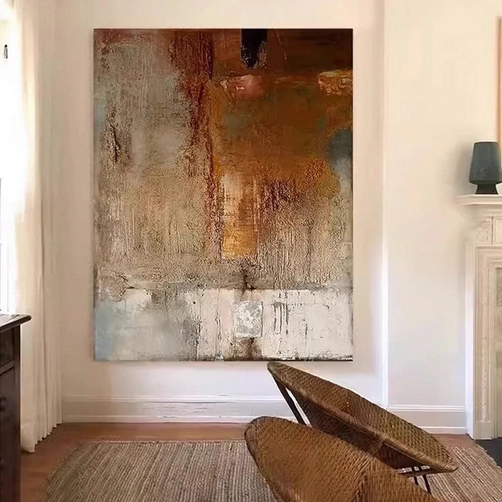 LIVARA Hand-Painted Oil Painting 60/80/120cm - Contemporary Minimalist Painting That Complements Neutral Furniture