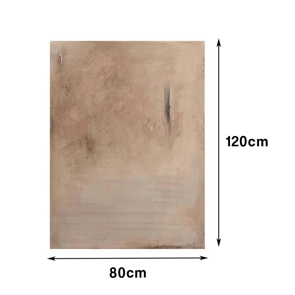 LIVARA Hand-Painted Oil Painting 60/80/120cm - Elegant Wall Accent with Textured Detail and Gentle Neutral Palette