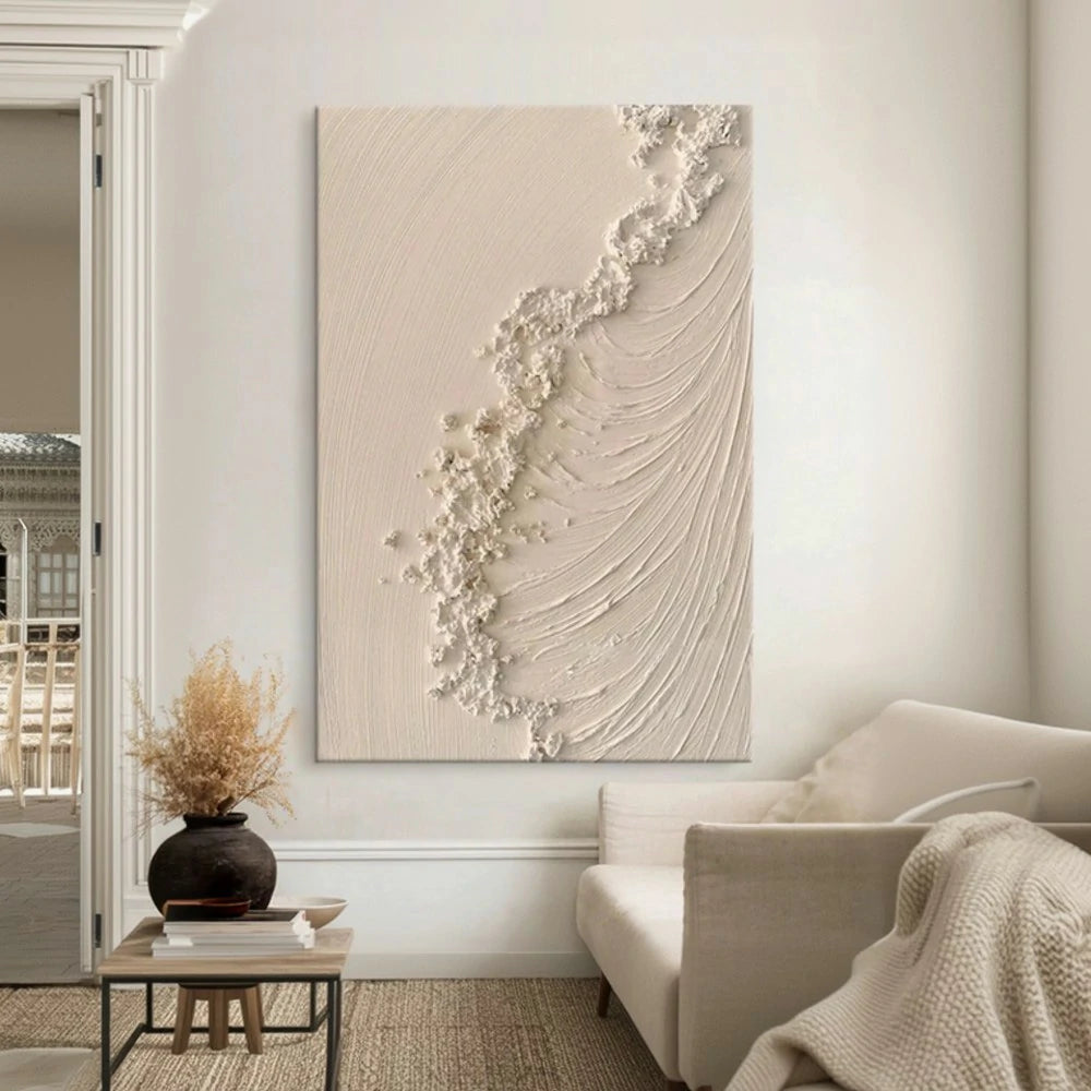 LIVARA Hand-Painted Oil Painting 60/80/120cm - Soft Brushstrokes and Organic Movement Create a Sense of Tranquility