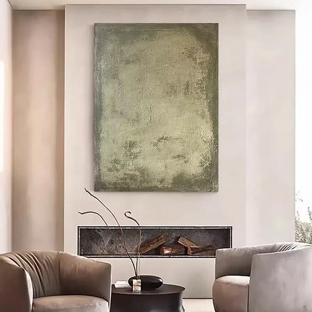 LIVARA Hand-Painted Oil Painting 60/80/120cm - Premium Canvas Abstract Design with Calm Palette for Bedroom, Hallway or Living Room