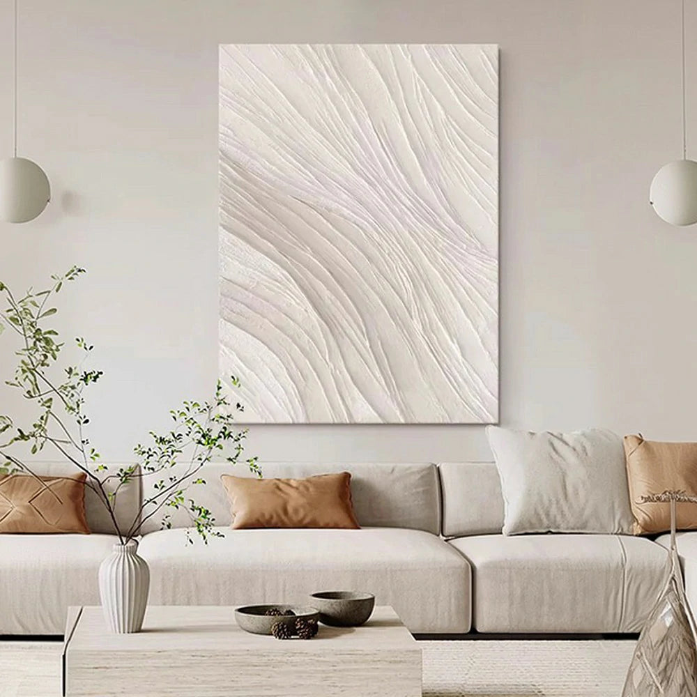 LIVARA Hand-Painted Oil Painting 60/80/120cm - Modern Minimalist Composition Blending Natural Hues and Smooth Texture