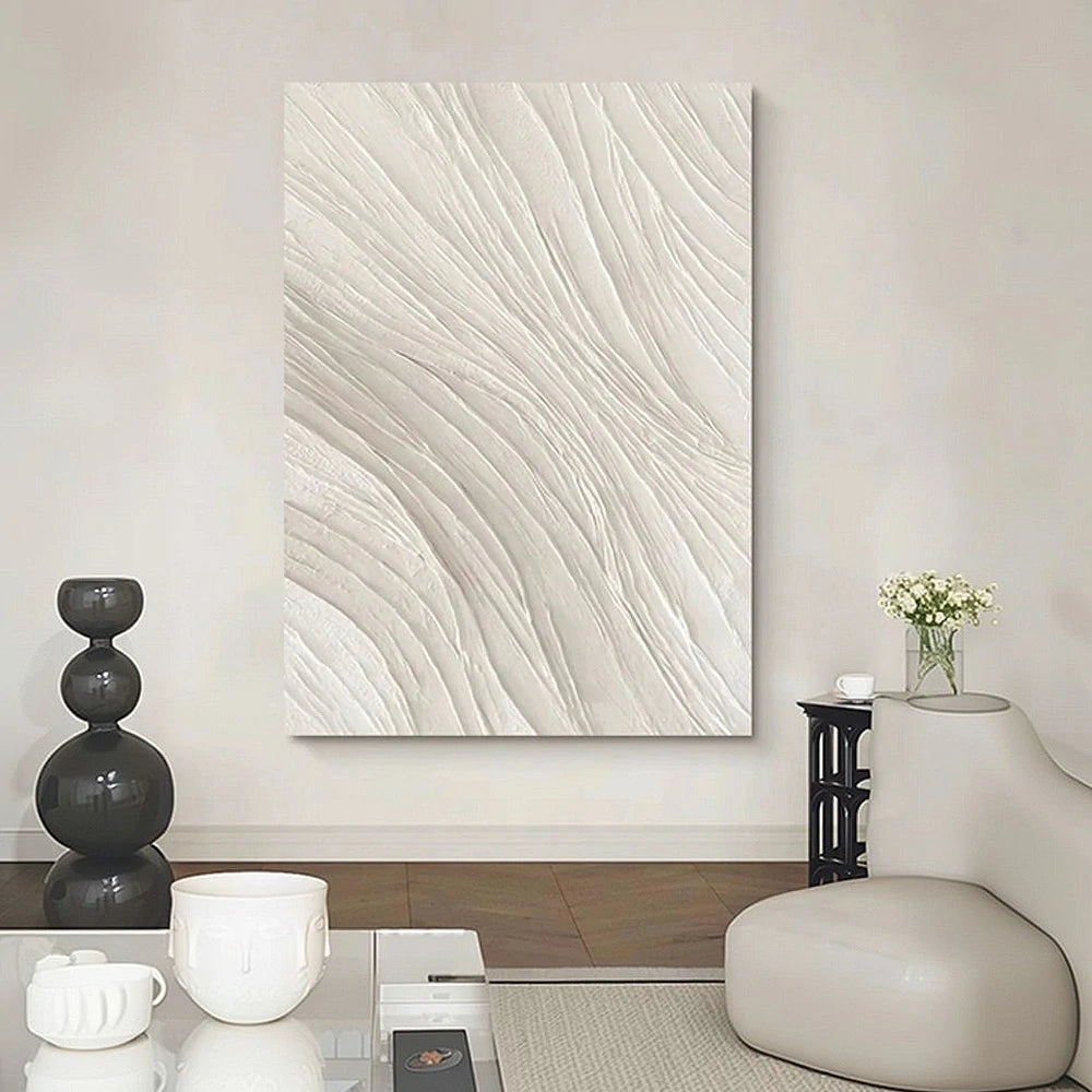 LIVARA Hand-Painted Oil Painting 60/80/120cm - Modern Minimalist Composition Blending Natural Hues and Smooth Texture