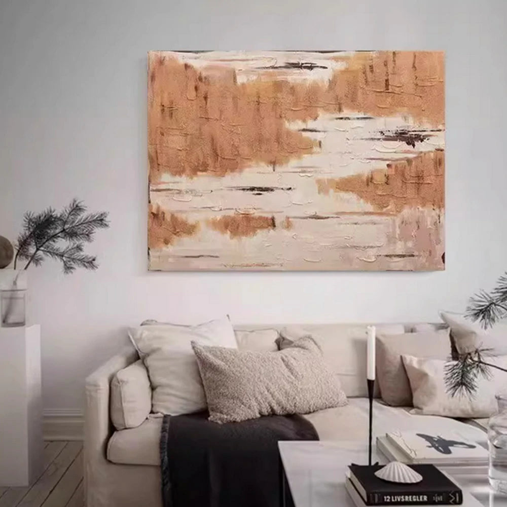 LIVARA Hand-Painted Oil Painting 60/80/120cm - Balanced Abstract Wall Art That Combines Luxury Finish with Natural Texture