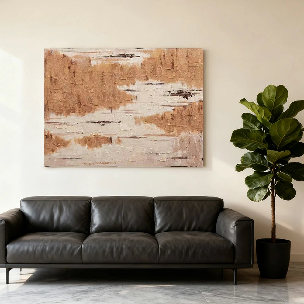 LIVARA Hand-Painted Oil Painting 60/80/120cm - Balanced Abstract Wall Art That Combines Luxury Finish with Natural Texture