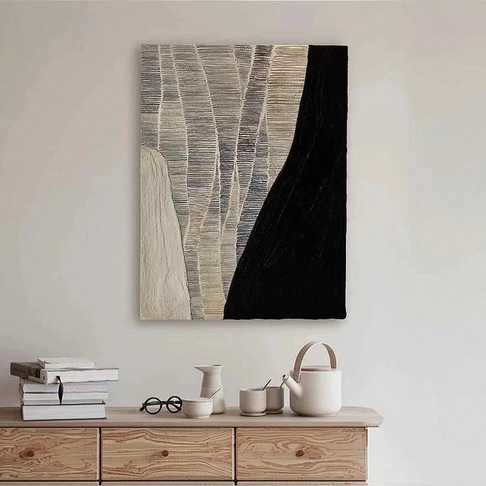 LIVARA Hand-Painted Oil Painting 60/80/120cm - Minimalist Hand-Painted Design with Soft Texture for Calm and Inviting Interiors
