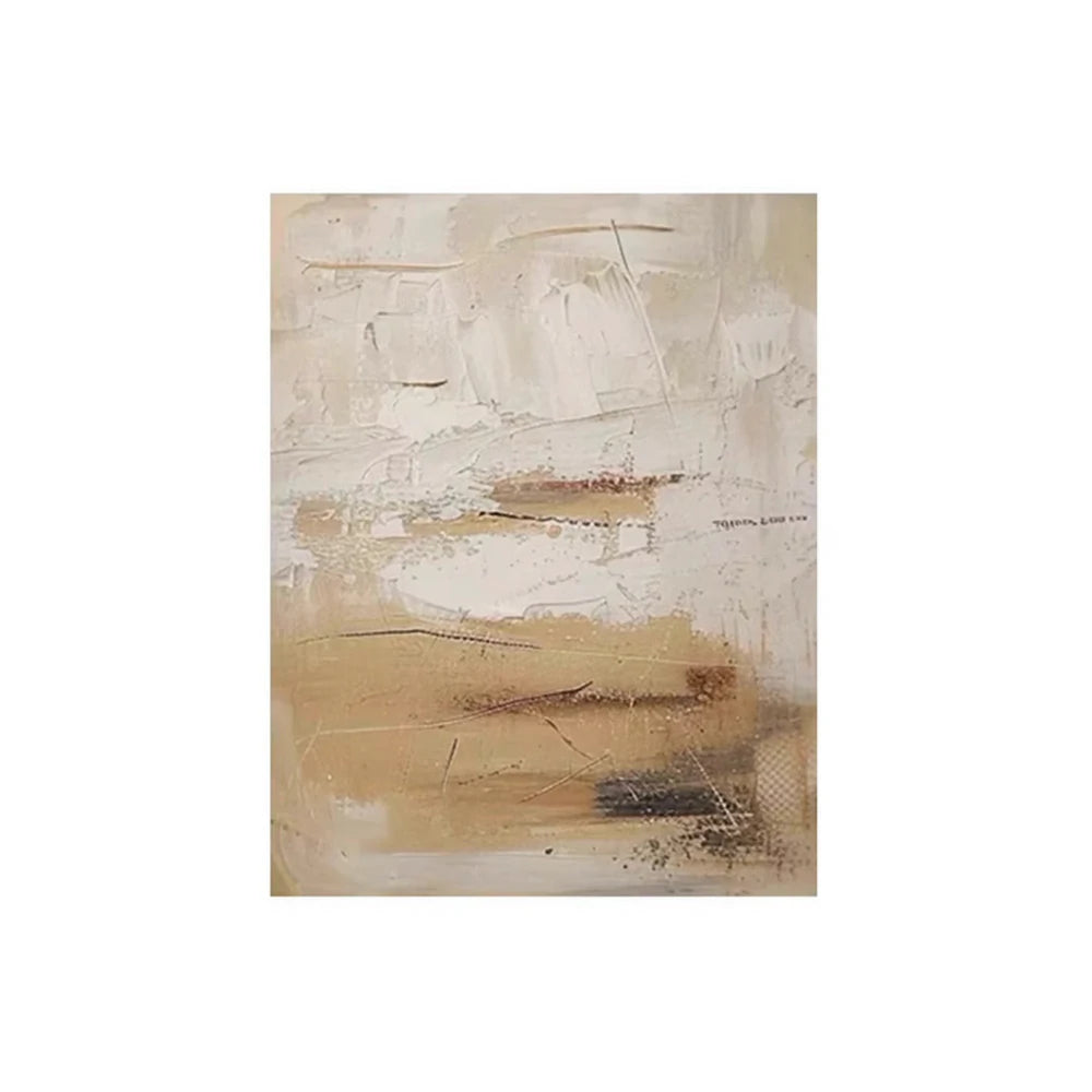 LIVARA Hand-Painted Oil Painting 60/80/120cm - Modern Textured Canvas in Calm Shades Creating Peaceful and Stylish Ambience