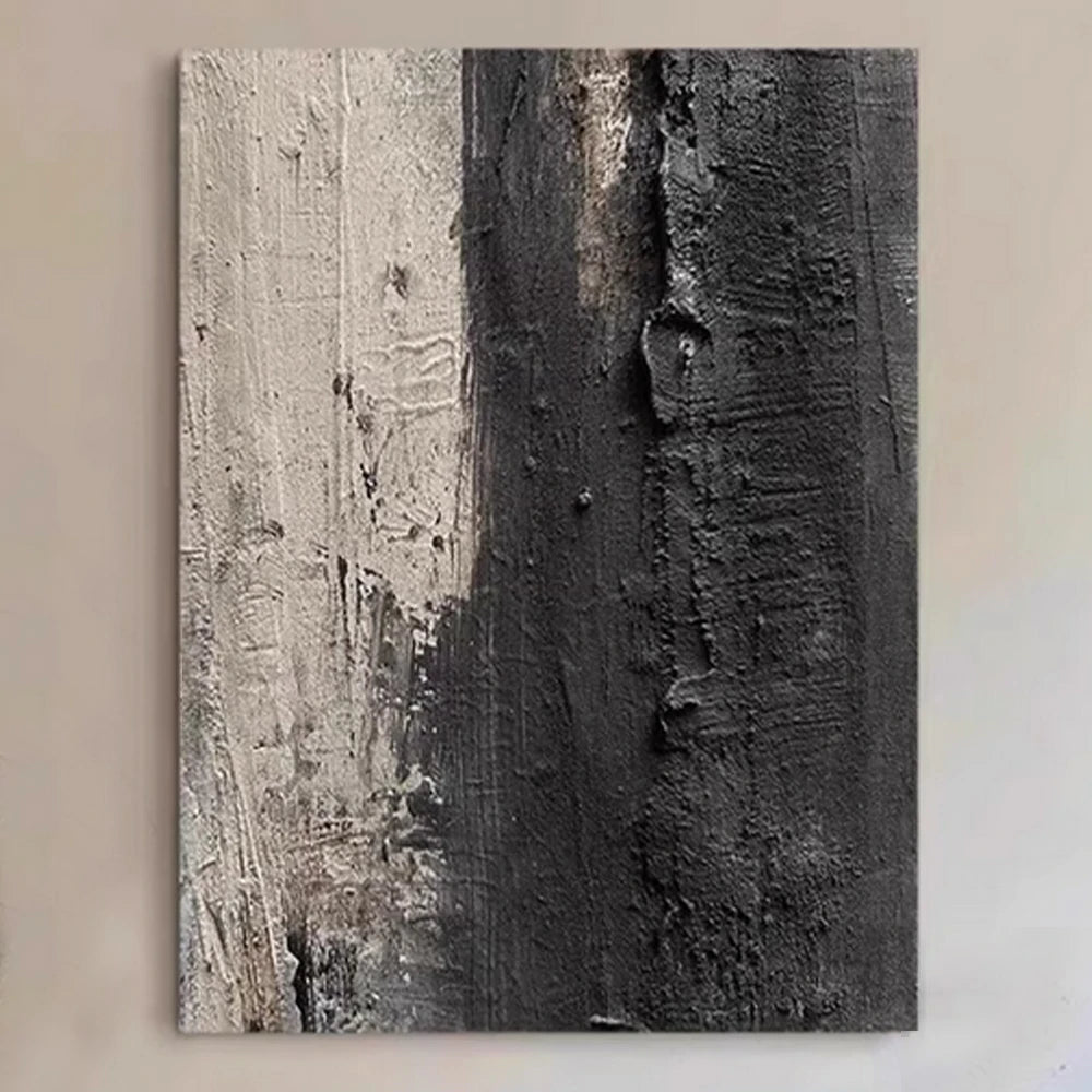 LIVARA Hand-Painted Oil Painting 60/80/120cm - Refined Abstract Design Featuring Balanced Lines and Organic Movement