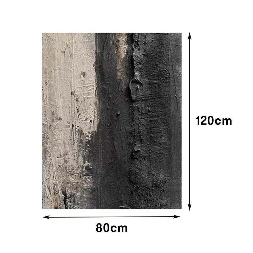 LIVARA Hand-Painted Oil Painting 60/80/120cm - Refined Abstract Design Featuring Balanced Lines and Organic Movement